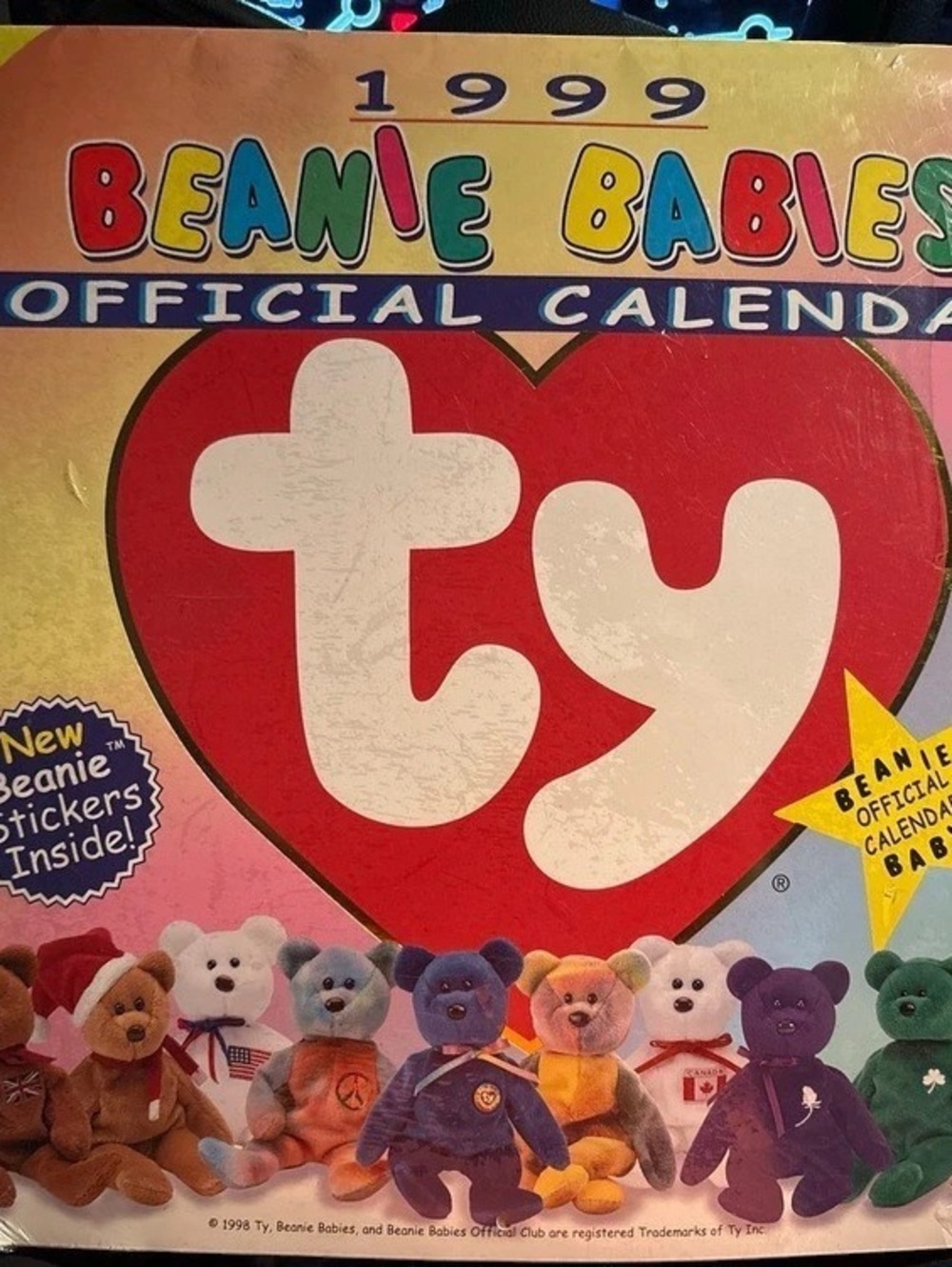 Ty 1999 Beanie Babies Official Calendar